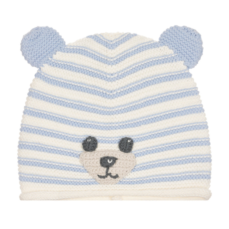 Căciulă tricotată cu aplicație urs  261303
