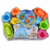 Set de jucării de baie, matrite și animale, cu plasă Kaichi 261718 4