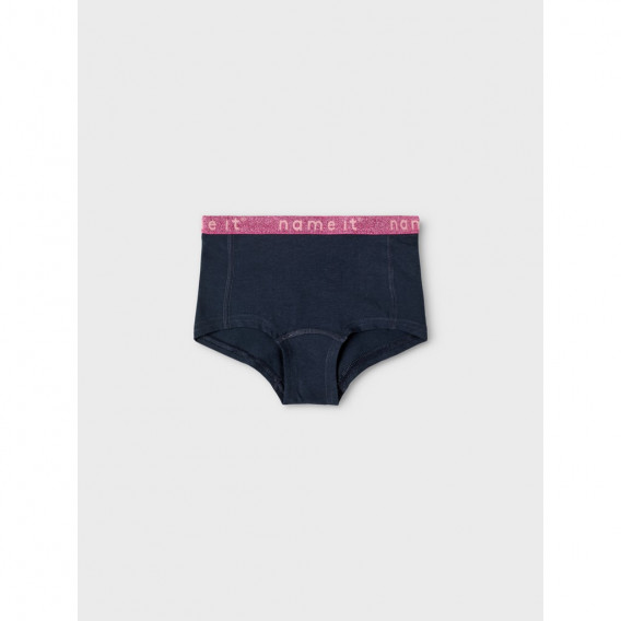 Set de două perechi de bikini din bumbac organic, roz și albastru Name it 262225 4