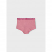 Set de două perechi de bikini din bumbac organic, roz și albastru Name it 262226 5