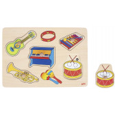Puzzle muzical - Instrumente muzicale Goki 262713 