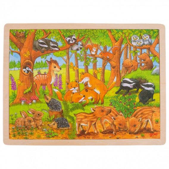 Puzzle - Pui de animale din pădure Goki 262778 