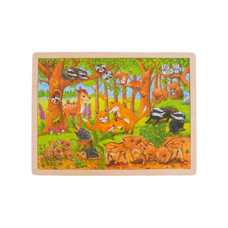 Puzzle - Pui de animale din pădure  262778