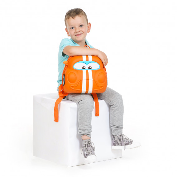 Rucsac pentru copii în formă de mașină pentru băieți - portocaliu ZIZITO 262831 7