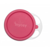 Bol de masă cu capac, roz Mycey 262928 2