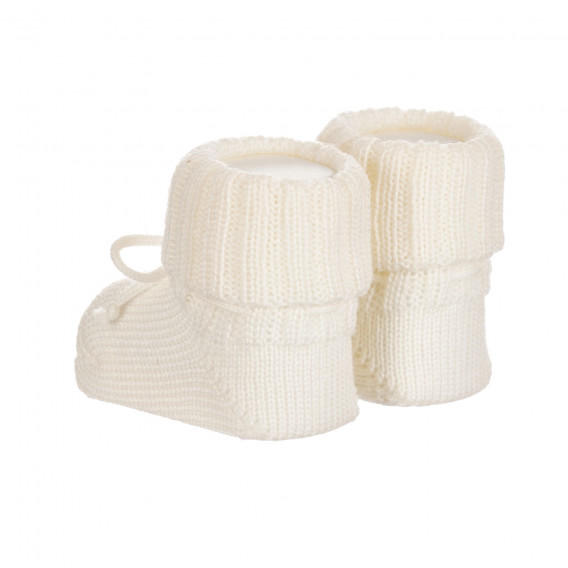Șosete tricotate din bumbac bej, pentru bebeluși Chicco 263164 2
