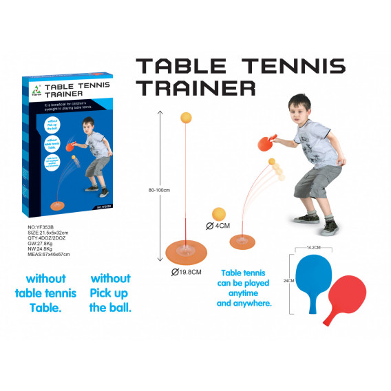 Joc de antrenament pentru tenis de masă KY 263173 6