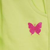 Pantaloni sport din bumbac cu imprimeu fluture, verzi Chicco 263274 2