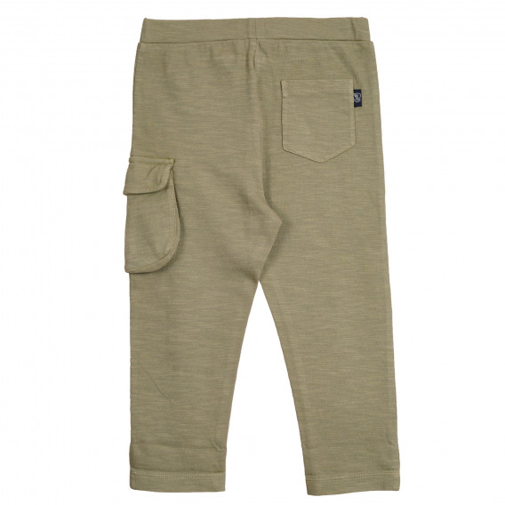 Pantaloni sport din bumbac cu buzunar pentru bebeluși, verzi Chicco 263326 4