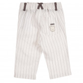 Set - bluză din bumbac și pantaloni pentru bebeluși, de culoare albă Chicco 263520 7