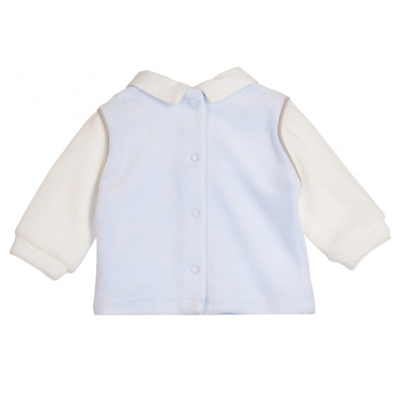 Set de bluză și pantaloni pentru bebeluși, albastru Chicco 263552 5