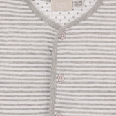 Bluză pentru bebeluși cu dungi de culoare albă și gri Chicco 263598 2