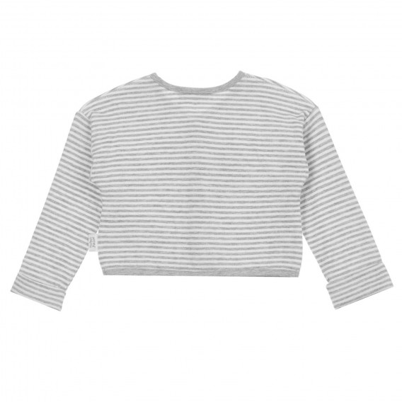 Bluză pentru bebeluși cu dungi de culoare albă și gri Chicco 263599 4