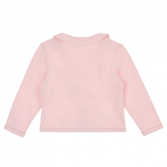 Bluză de bumbac pentru bebeluși, roz Chicco 263627 4