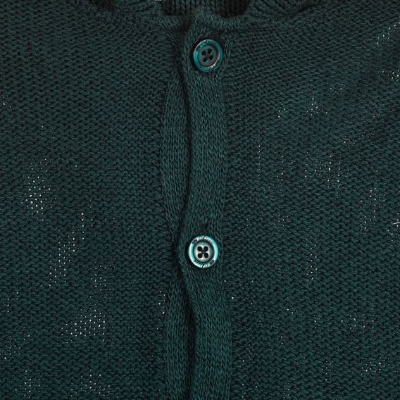 Cardigan tricotat cu glugă, verde Chicco 263689 3