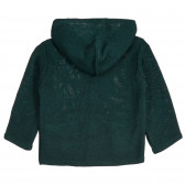 Cardigan tricotat cu glugă, verde Chicco 263690 4