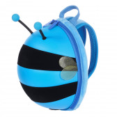 Rucsac mini cu formă de albină și culoare albastră cu centura de siguranță Supercute 263814 3