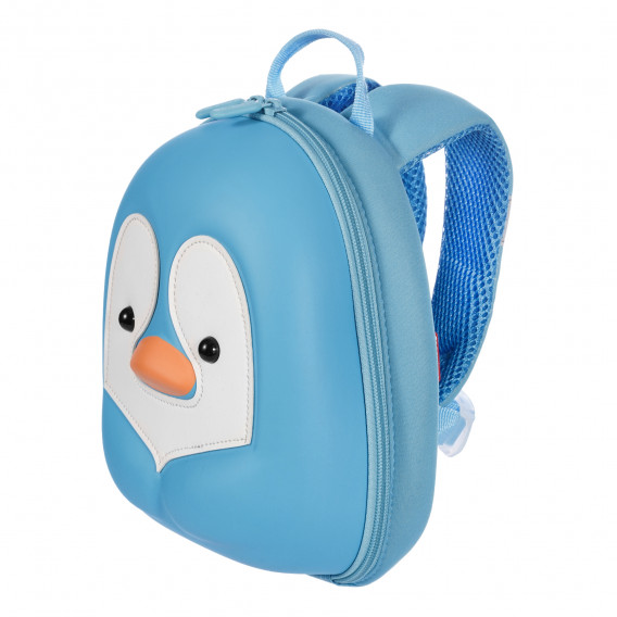 Rucsac pentru copii, cu un design de pinguin și culoare albastru deschis Supercute 263827 3