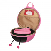 Rucsac mini pentru copii în formă de buburuză, cu centură de siguranță, roz Supercute 263850 4
