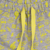 Pantaloni sport din bumbac cu imprimeu grafic pentru bebeluși, gri Chicco 264078 2
