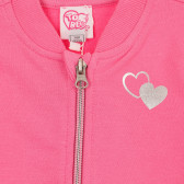 Hanorac de bumbac cu inimi pentru bebeluși, roz Chicco 264089 2