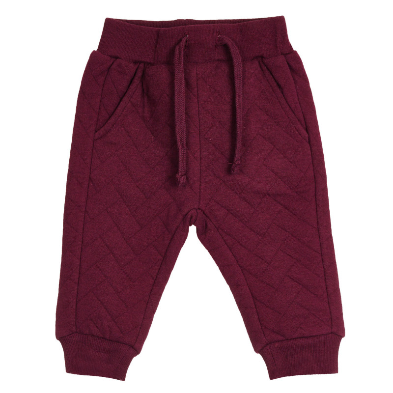 Pantaloni sport din bumbac pentru bebeluși, în roșu  264112