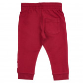 Pantaloni sport din bumbac pentru copii UP, roșii Chicco 264179 4
