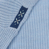 Pulover tricotat cu aplicație florală, albastru Chicco 264208 2