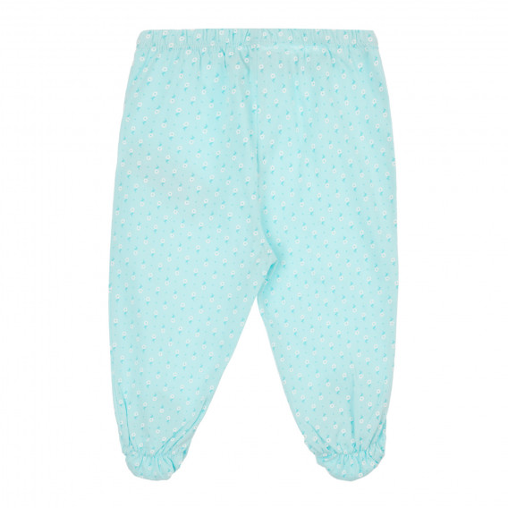 Pijama din bumbac cu imprimeu pentru bebeluși, în alb și albastru Chicco 264308 7
