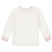 Pijama cu imprimeu arici, în alb și roz Chicco 264509 5