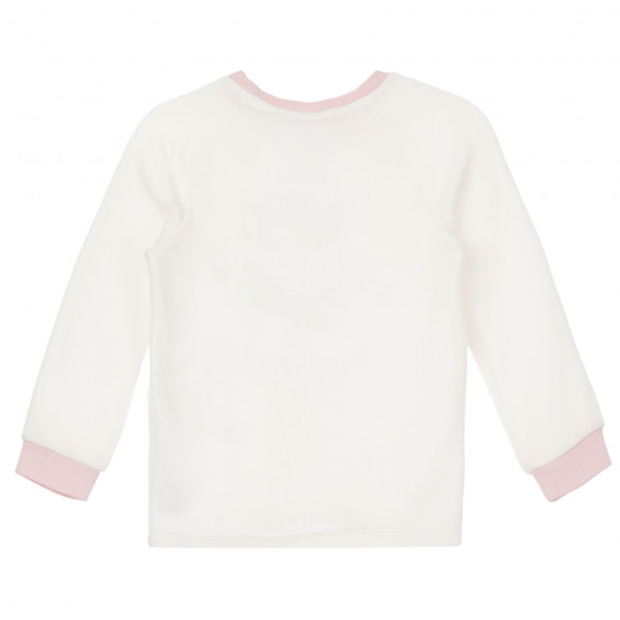 Pijama cu imprimeu arici, în alb și roz Chicco 264509 5