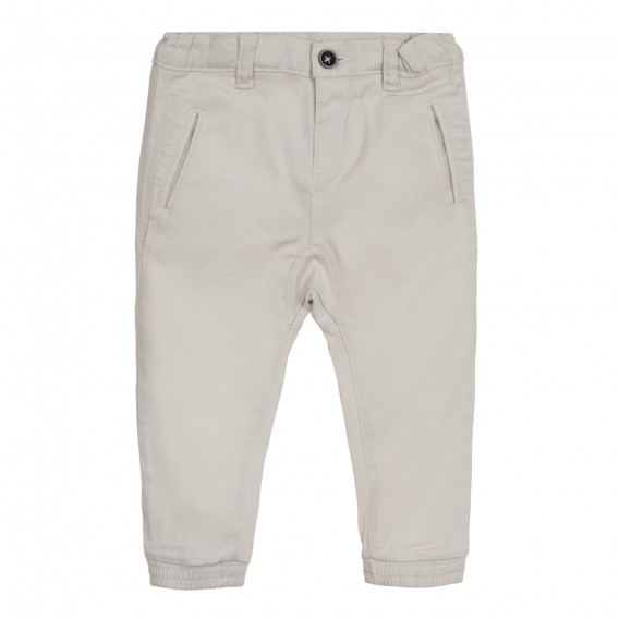 Pantaloni pentru bebeluși, albi cu inscripție Chicco 264555 