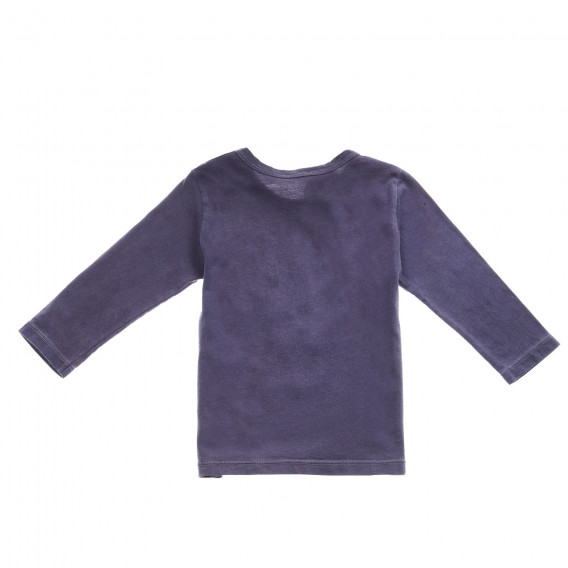 Bluză cu mâneci lungi de culoare violet pentru fete Benetton 26461 2