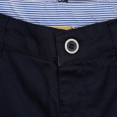 Pantaloni de bumbac cu o mică aplicație, bleumarin Chicco 264668 2