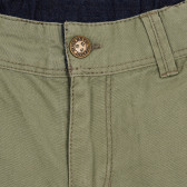 Pantaloni scurți din bumbac cu inscripții, verzi Chicco 264698 2