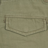 Pantaloni scurți din bumbac cu inscripții, verzi Chicco 264699 3