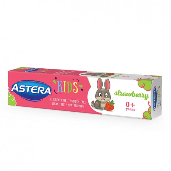 Pasta de dinti pentru Copii, Căpșuni 0+, tub de plastic, 50 ml Astera 264860 5