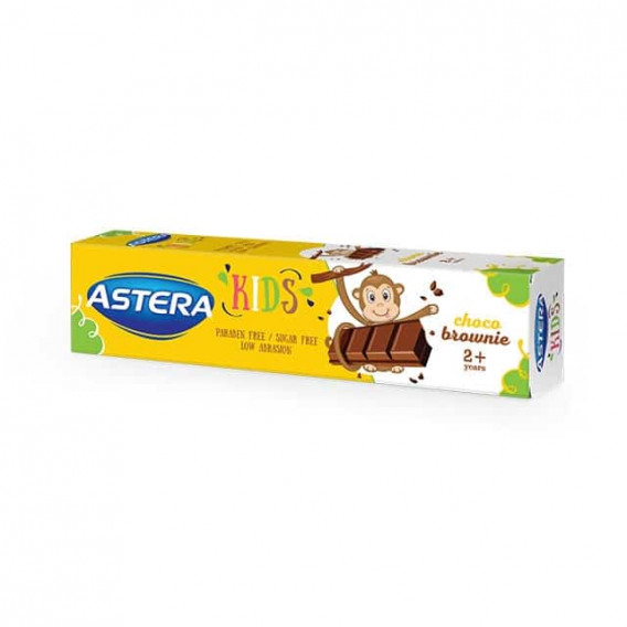 Pasta de dinți pentru copii, Choco Brownie 2+, tub de plastic, 50 ml Astera 264861 
