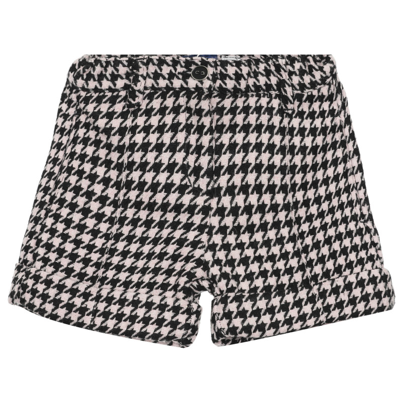 Pantaloni scurți cu imprimeu alb-negru, pentru fete  265005