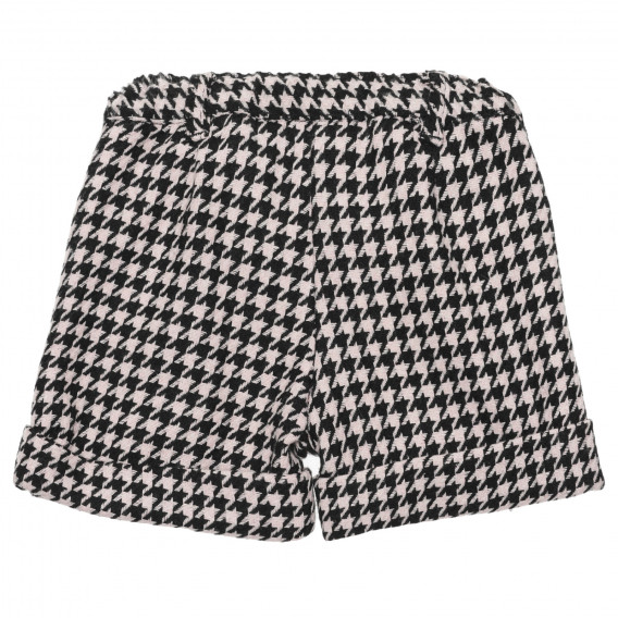Pantaloni scurți cu imprimeu alb-negru, pentru fete Chicco 265008 4