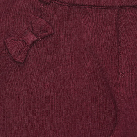 Pantaloni din bumbac cu decor pentru bebeluși, roșu Chicco 265124 2