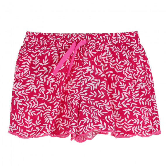Pantaloni scurți cu imprimeu floral, roz Benetton 265288 