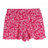 Pantaloni scurți cu imprimeu floral, roz Benetton 265291 4