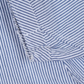 Pantaloni de bumbac în dungi albastre și albe pentru bebeluși Benetton 265293 2