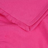 Pantaloni scurți din bumbac cu margine, de culoare roz Benetton 265374 2
