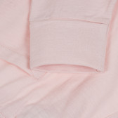 Pantaloni din bumbac cu nasturi decorativi pentru bebeluși, roz deschis Benetton 265385 3