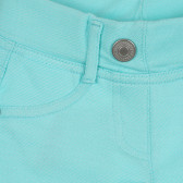 Pantaloni cu capetele la picioare pliate, albastru deschis Benetton 265422 2