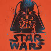 Tricou din bumbac cu imprimeu Star Wars, portocaliu Benetton 265442 2