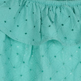 Bluză pentru bebeluși din bumbac, verde Benetton 265543 2
