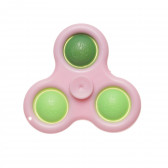 Jucărie anti-stres Pop It, spinner, roz Zi 265645 